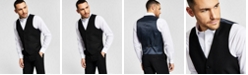 Alfani Men's Classic-Fit Stretch Black Tuxedo Vest, Created for Macy's 